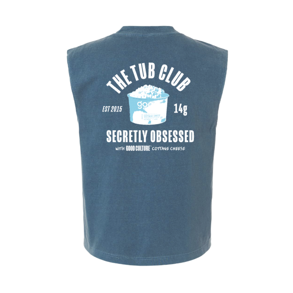 Unisex Tub Club Muscle Tank Top - Faded Navy